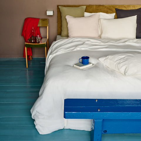 Cotton gauze duvet cover - Blanc de Meudon