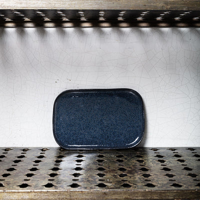 Stoneware flat plate n°2 - Orage