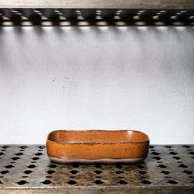 Stoneware deep dish n°5 - Ocre