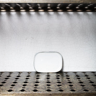 Stoneware flat plate n°3 - Mastic